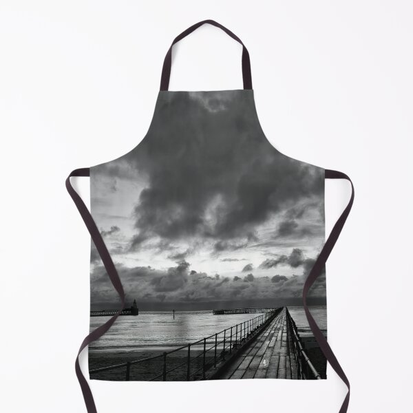 Item preview, Monochrome sunrise over the Old Wooden Pier designed and sold by Violaman.