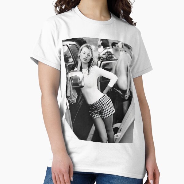 Item preview, Kate Moss, Black and White, Vintage, Surfer, Beach, Fashion Wall Art designed and sold by modernretro.