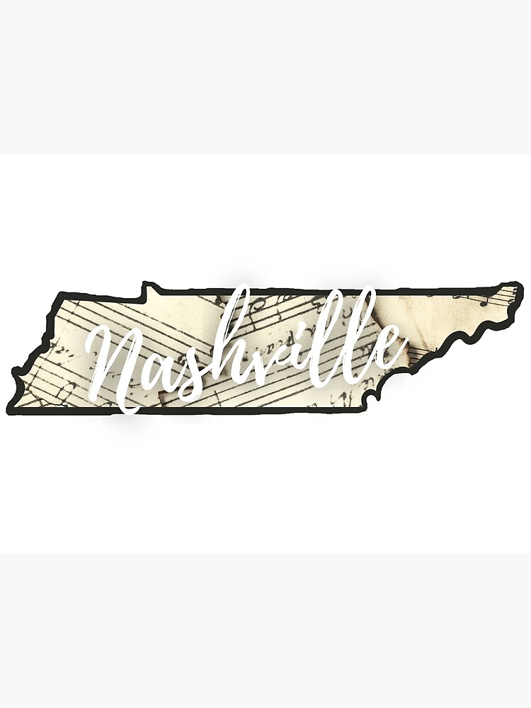 Disover Nashville Tennessee State - Music City Tennessee Premium Matte Vertical Poster