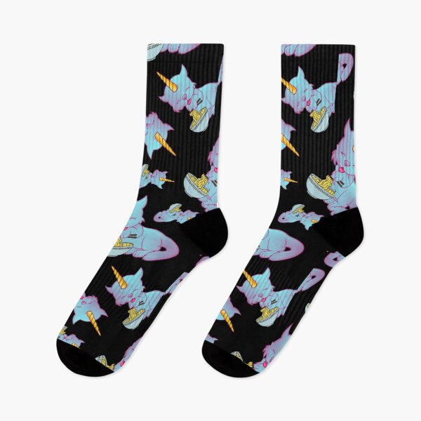 Item preview, CUTE BLUE AND PINK CAT UNICORN EATING RAMEN - Funny Cat Pictures with Funny Unicorn designed and sold by FunnyCatsFam.