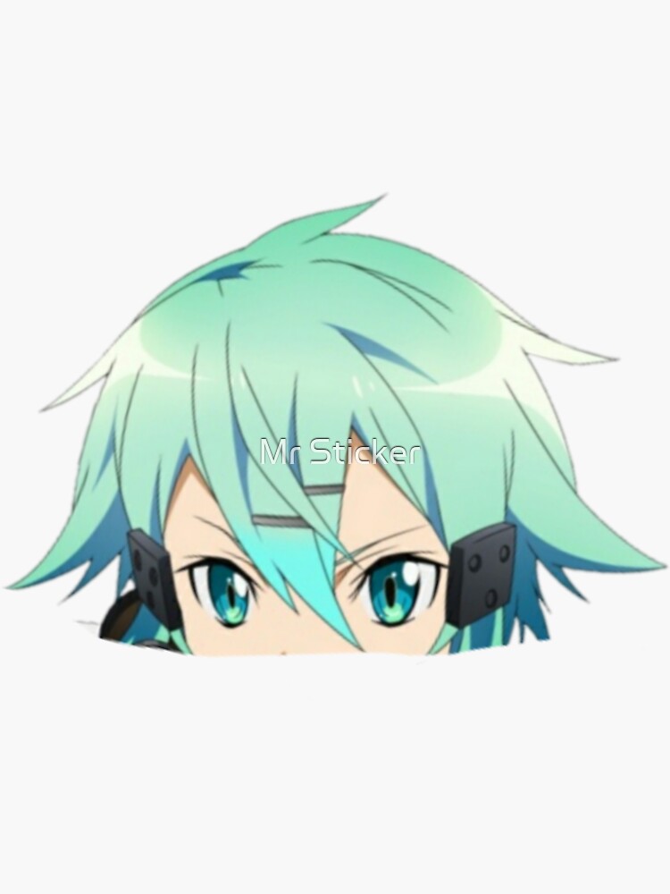 "Asada shino peeker sword art online" Sticker by LastStopForU Redbubble
