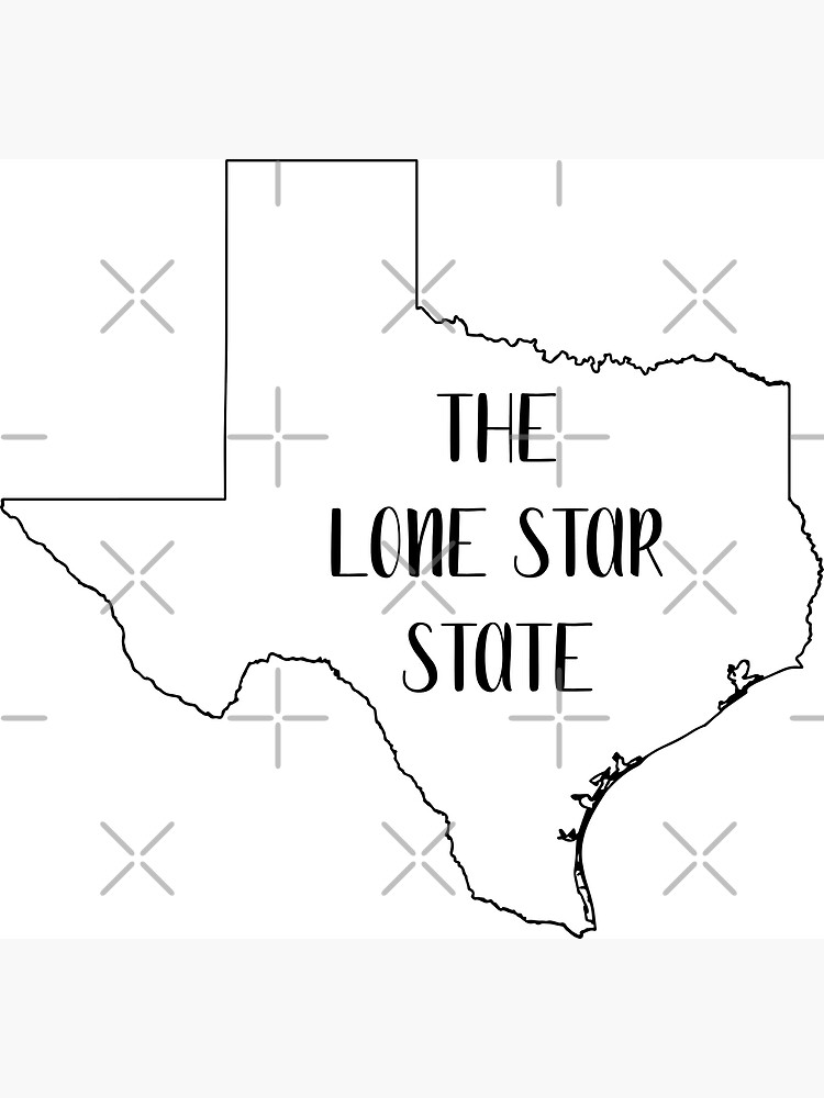 texas-state-outline-the-lone-star-state-poster-for-sale-by-j