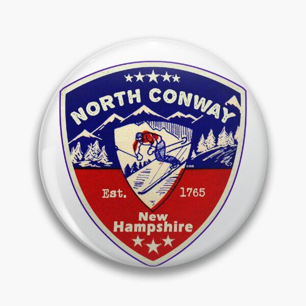 Item preview, North Conway New Hampshire Skiing Ski Mountains Skier NH designed and sold by DESTINATIONS DECAL.
