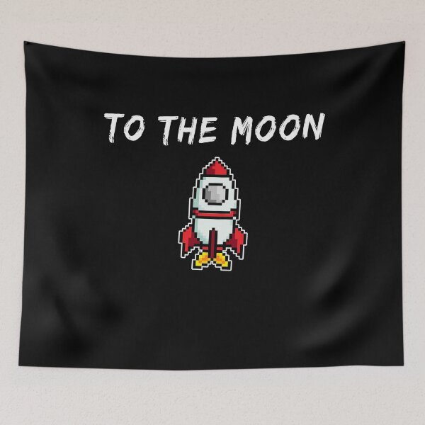 Item preview, To The Moon CRYPTO Trading Hold Vintage Stock Chart NFT, Funny Cryptocurrency Investing To The Moon designed and sold by Rachiirt.