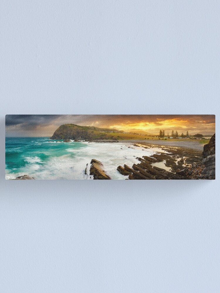 Thumbnail 1 of 3, Canvas Print, Crescent Head Sunset, New South Wales, Australia designed and sold by Chockstone.