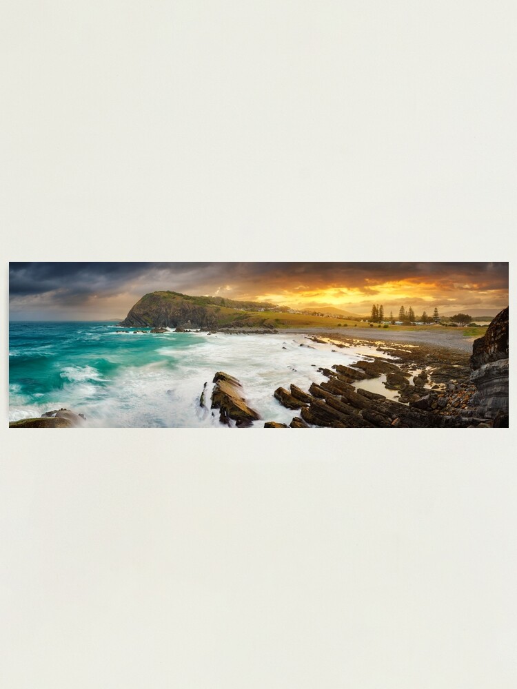 Thumbnail 1 of 3, Photographic Print, Crescent Head Sunset, New South Wales, Australia designed and sold by Chockstone.