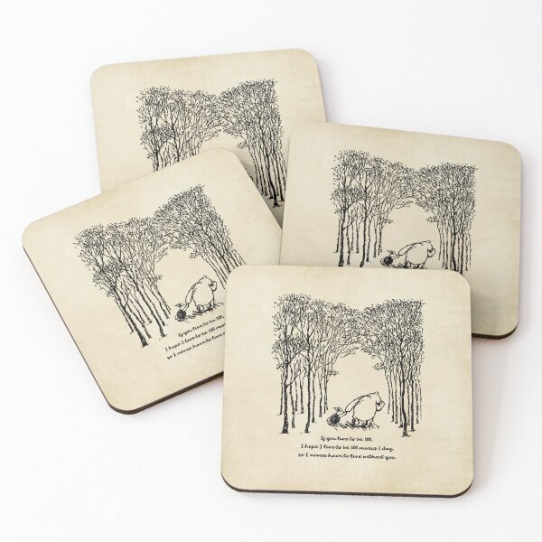 Item preview, If You Live to be 100 - Pooh and Piglet designed and sold by SouthernSassArt.