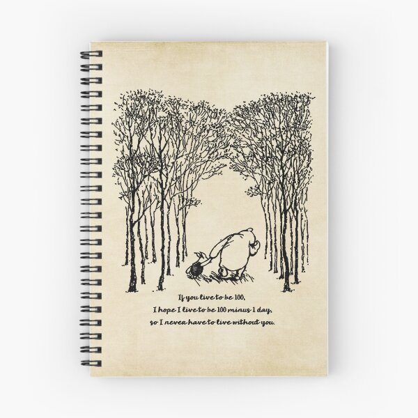 Item preview, If You Live to be 100 - Pooh and Piglet designed and sold by SouthernSassArt.