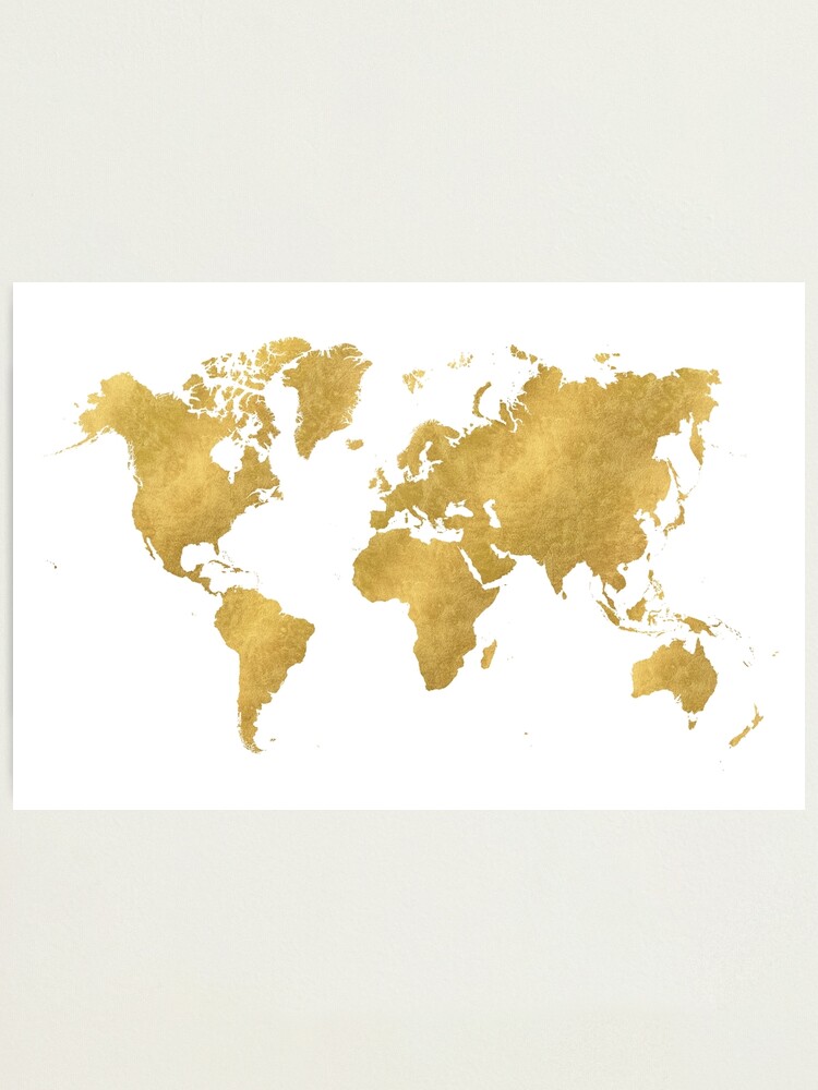 "Gold World Map Elegant World Map Stylish World Maps Vintage Maps