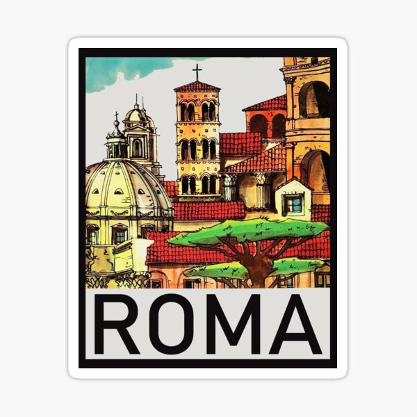 Roma Italia City art Sticker Adesivi Vinile Computer Adesivi