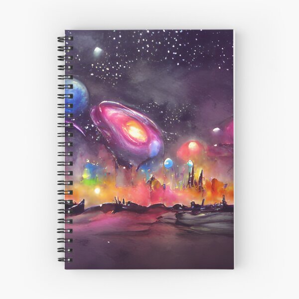 Item preview, Watercolor Abstract Space Landscape designed and sold by murkyswamp.