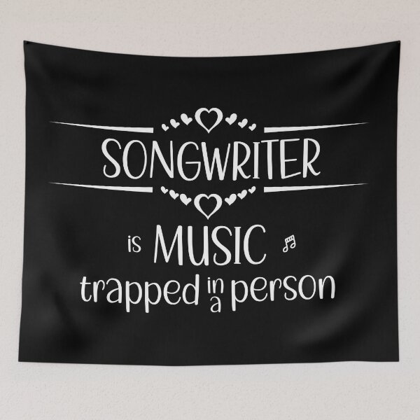 Item preview, Funny songwriter is music trapped in a person designed and sold by DeliriousSteve.