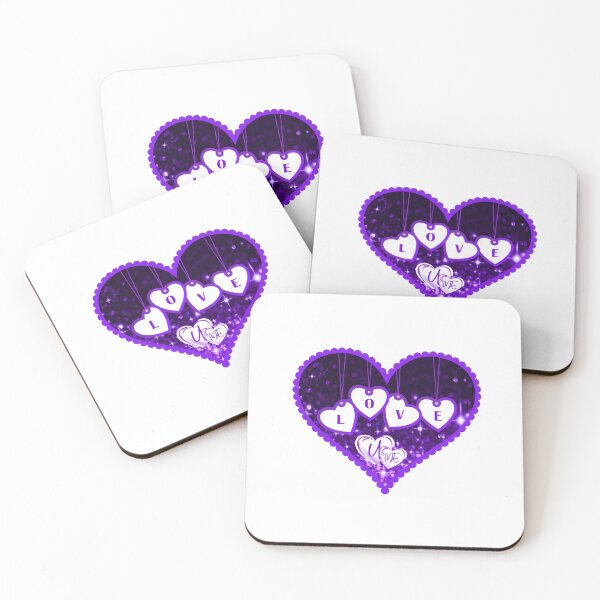Item preview, Glitz/Glamour “LOVE” (Purple) designed and sold by PawsitiveMum.