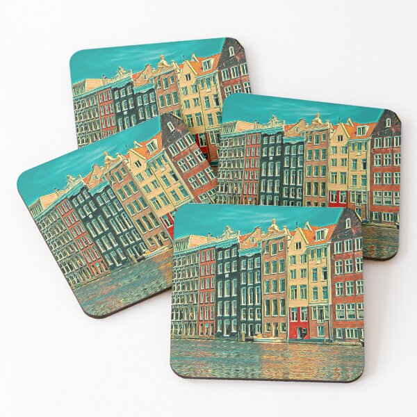 Item preview, Amsterdam Cityscape Picture Art designed and sold by KivancYucel.