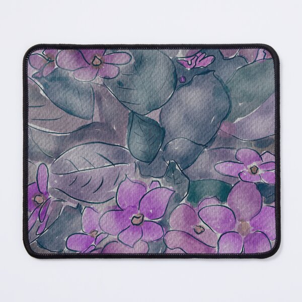 Item preview, African Violets Digital Watercolor Painting designed and sold by MarcyBrennanArt.