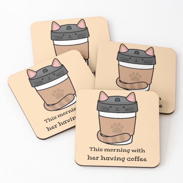Item preview, This morning with her having coffee - Adograble Coffee designed and sold by Adograble.