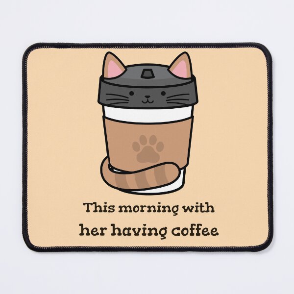 Item preview, This morning with her having coffee - Adograble Coffee designed and sold by Adograble.