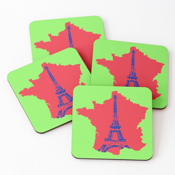 Item preview, Paris Eiffel Tower - Red France Map designed and sold by LordAudes.