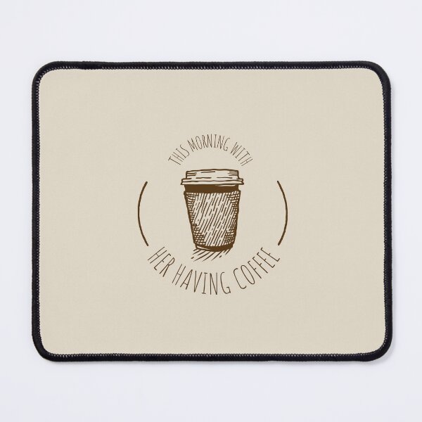 Item preview, This morning with her having coffee - Adograble Coffee designed and sold by Adograble.