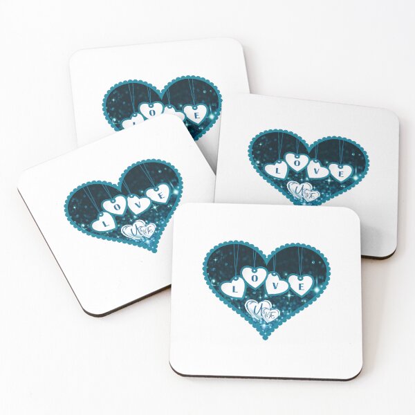 Item preview, Glitz/Glamour “LOVE” (Turquoise) designed and sold by PawsitiveMum.