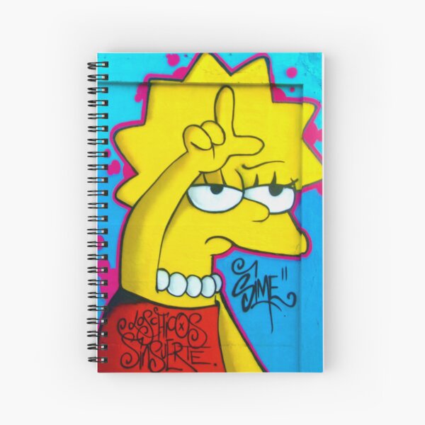 Sad Bart Simpson Spiral Notebooks for Sale
