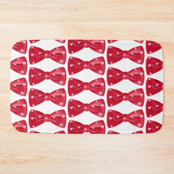 Item preview, Red Bow Tie with Heart Polka Dots Illustration designed and sold by BaggyYogaPants.