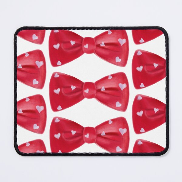 Item preview, Red Bow Tie with Heart Polka Dots Illustration designed and sold by BaggyYogaPants.