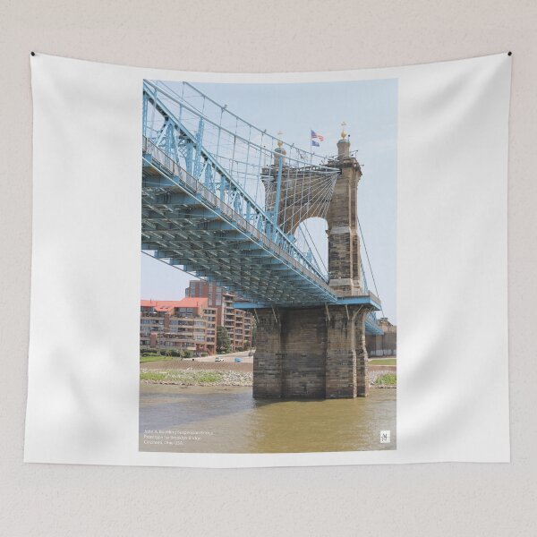 Item preview, John A Roebling Suspension Bridge designed and sold by MADowdPhotos.