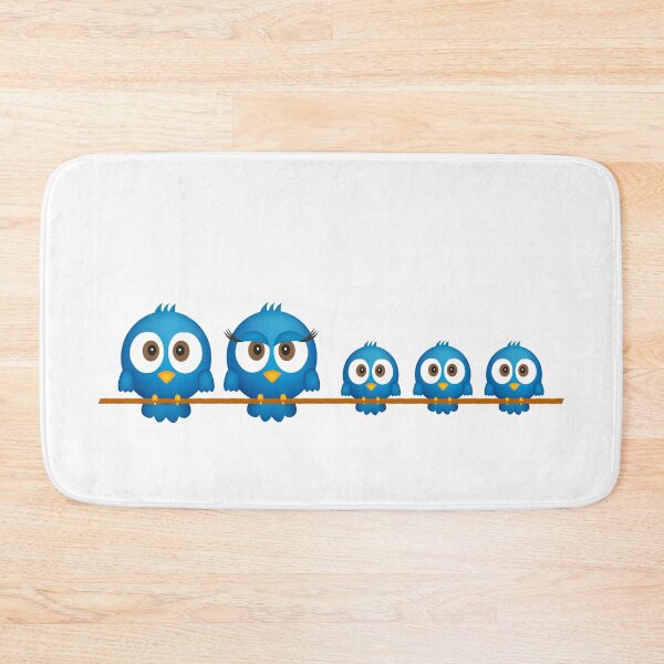 Item preview, Cute twitter bird family cartoon designed and sold by pixxart.