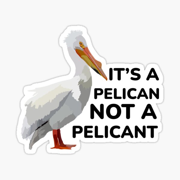 Item preview, Its A Pelican Not A Pelicant  designed and sold by thezoogirl.