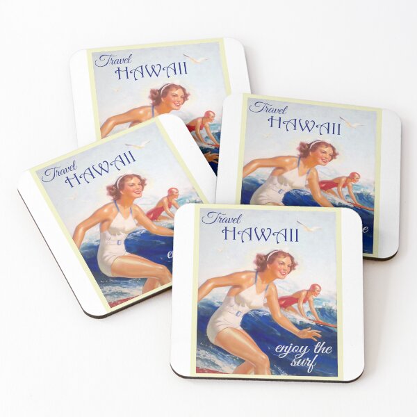 Item preview, Hawaii Vintage Retro Poster Design 1950's designed and sold by tshirtfever.