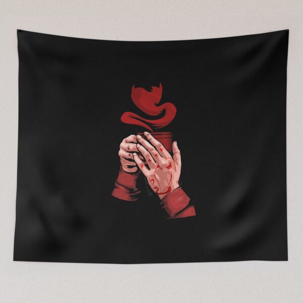 Item preview,  Magician hands holding a cup of love smoke Illustration  designed and sold by NasMansouri.