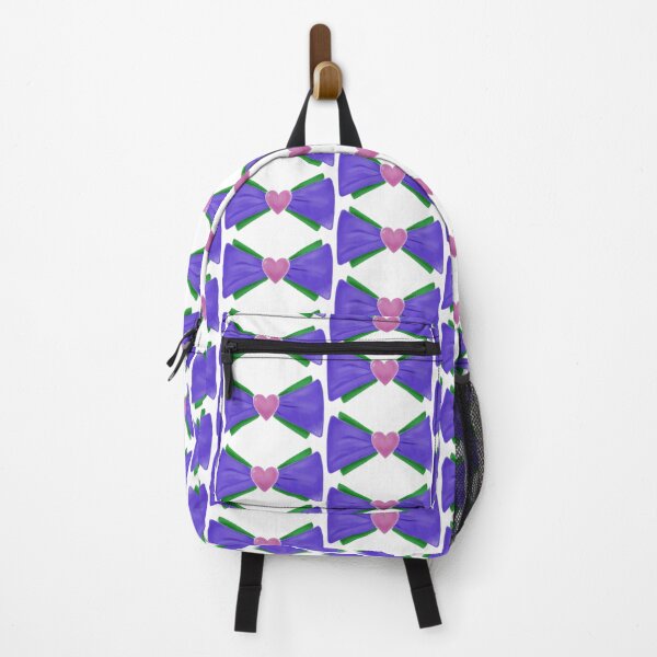 Item preview, Purple and Green Bow Tie with Heart Center Illustration designed and sold by BaggyYogaPants.