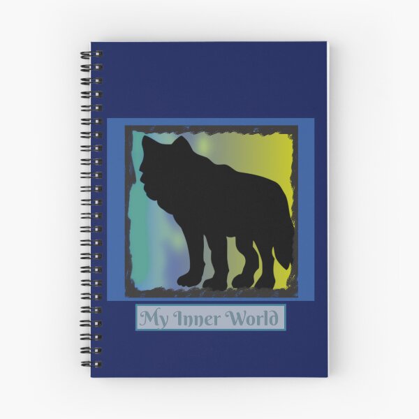 Item preview, My Inner World Graphic (Northern Lights Blue, Green, Yellow, Black) designed and sold by GladBlackLamb.