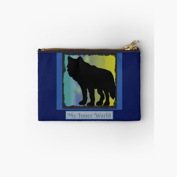 Item preview, My Inner World Graphic (Northern Lights Blue, Green, Yellow, Black) designed and sold by GladBlackLamb.