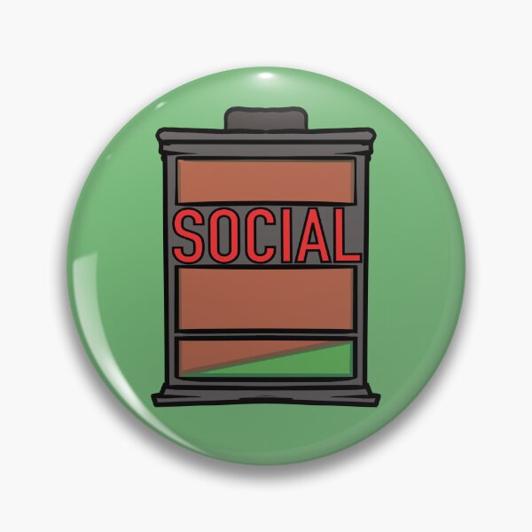 Item preview, Social Battery designed and sold by JeminiArts.