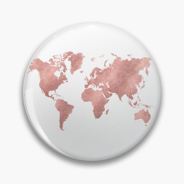 Item preview, World Map Rose Gold | Modern  World map | Gold World map | Stylish World map designed and sold by NORDIKART.