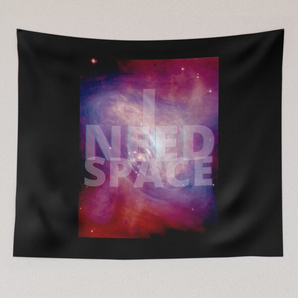 Item preview,  I Need Space - Red, Purple Galaxy 1 designed and sold by Quirkdom.