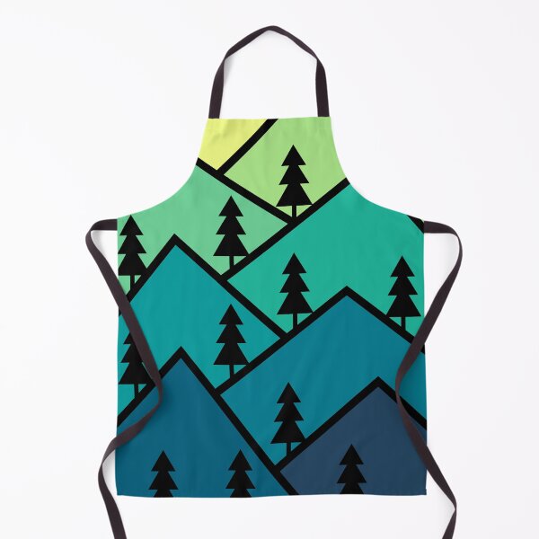 Item preview, Mountains in Blue, Green, Yellow designed and sold by murkyswamp.