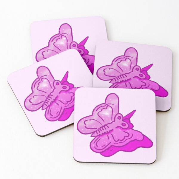 Item preview, kidcore clowncore kid core clown core 90s butterfly clip clips nostalgia illustration designed and sold by Aurora Cosentino.