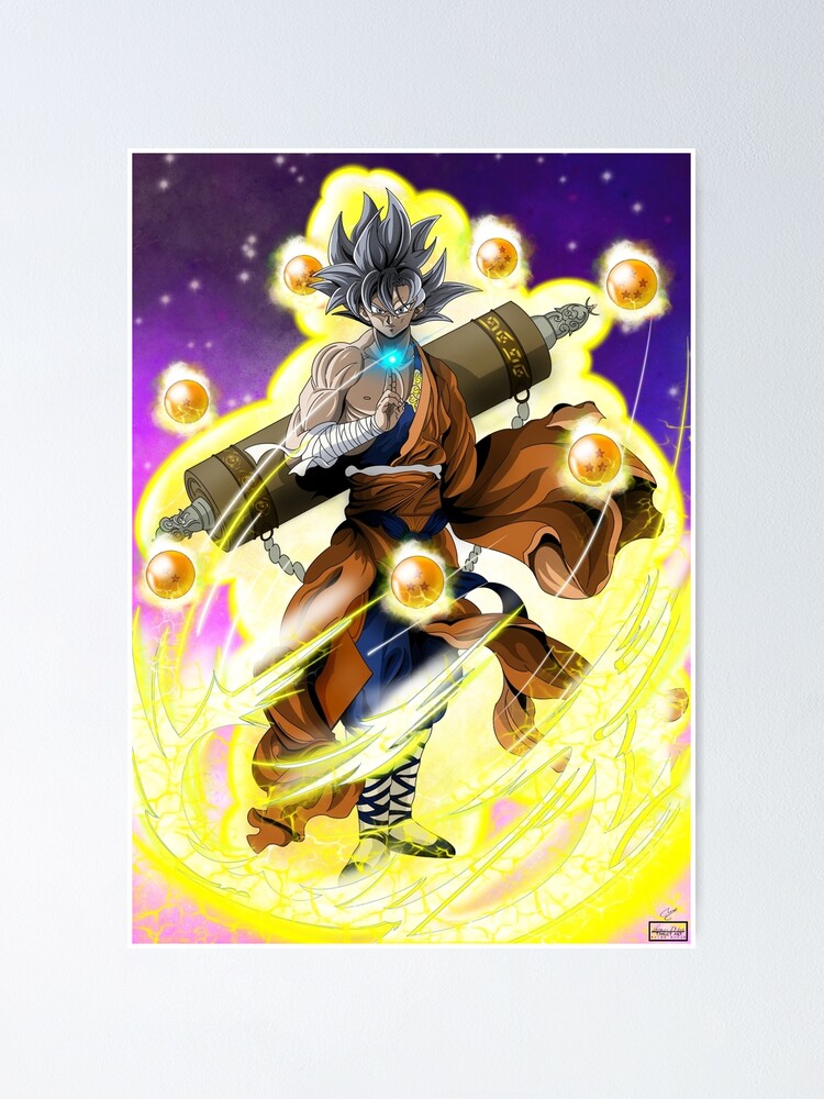 Ultra Instinct Goku master print by Barrett Biggers