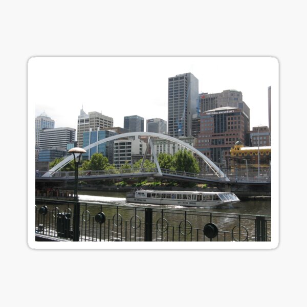 BRIDGE ACROSS THE YARRA Sticker