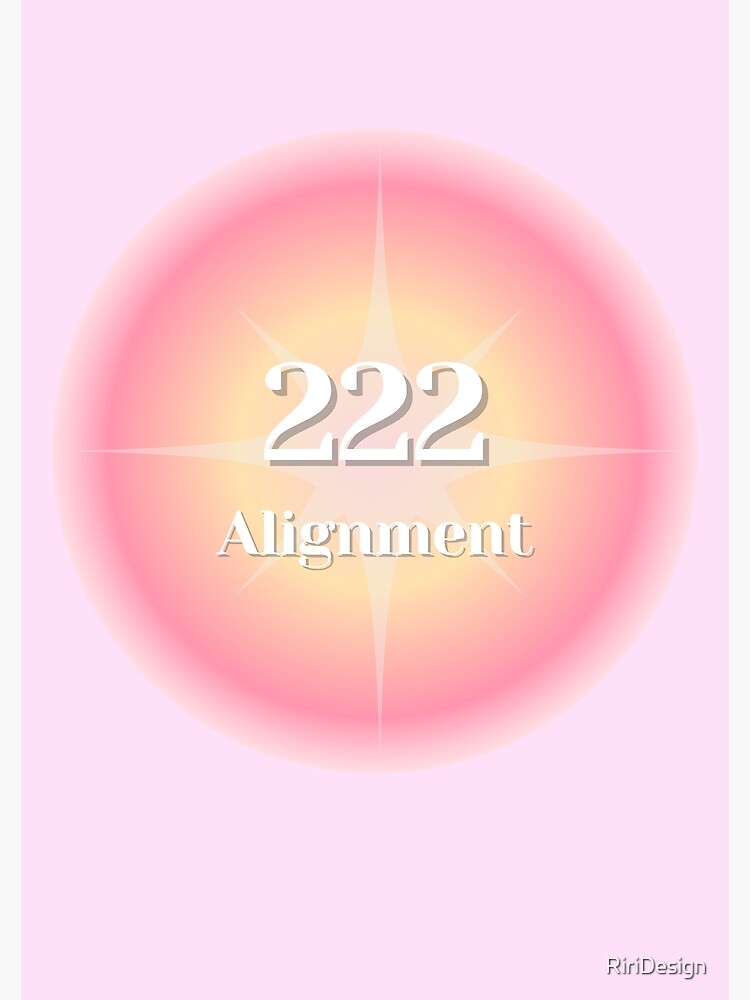 Disover 222 pink angel number star Premium Matte Vertical Poster