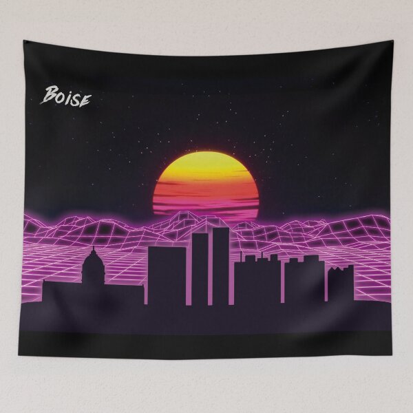 Item preview, Boise Skyline Neon Nights designed and sold by DFerraz.