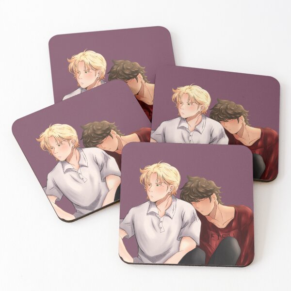 Item preview, Ash/Eiji Banana Fish panel redraw (colored) designed and sold by Sophprano.