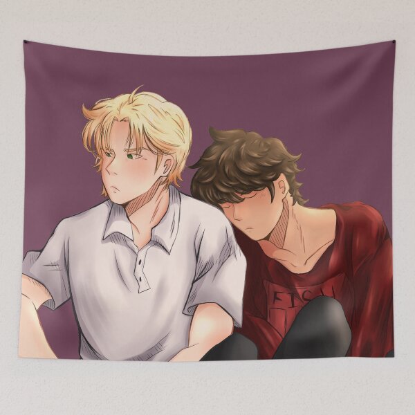 Item preview, Ash/Eiji Banana Fish panel redraw (colored) designed and sold by Sophprano.