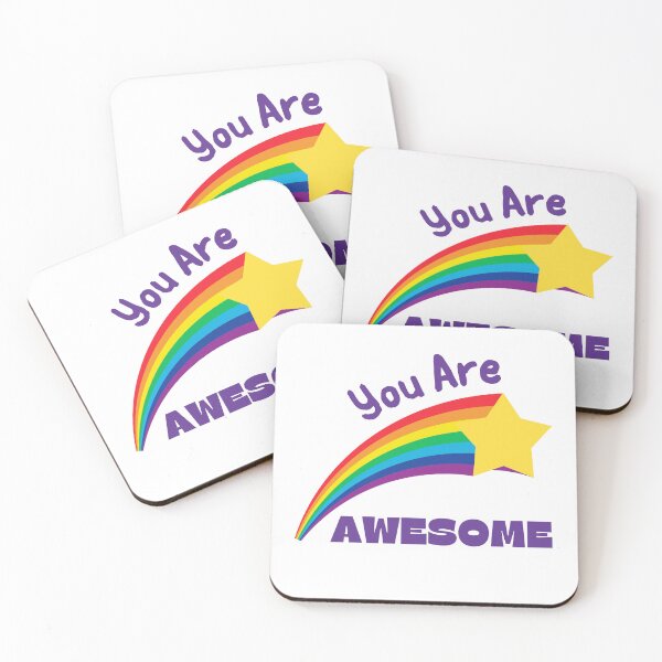 Item preview, Cute You Are Awesome Rainbow Shooting Star designed and sold by JanesCreations.