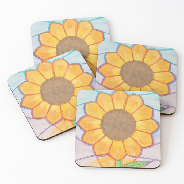 Item preview, Stained Glass Sunflower Watercolor designed and sold by Annas-art98.