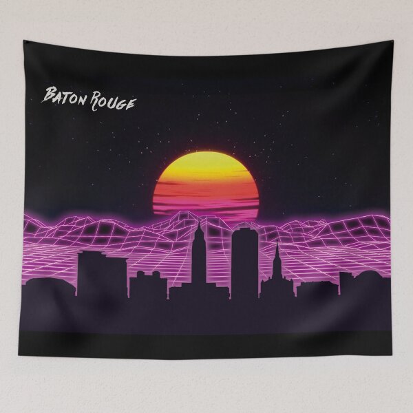 Item preview, Baton Rouge Skyline Neon Nights designed and sold by DFerraz.
