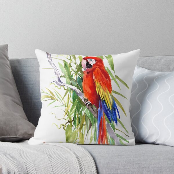 Item preview, Scarlet Macaw Tropical Jungle Parrot designed and sold by surenart.